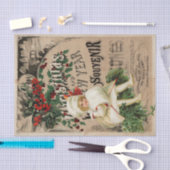Papier Mousseline Ephemera Noël Nouvel An Souvenir Découpage (Artisanat)