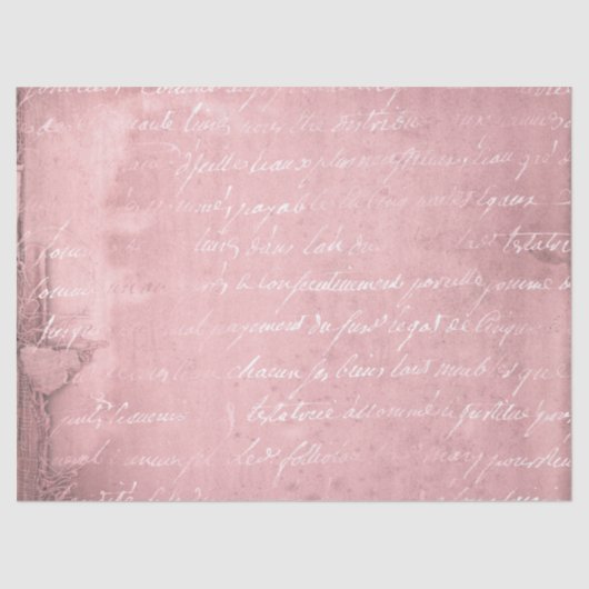 Papier Mousseline Ephemera Pink Paper Series Design 19 (Recto)