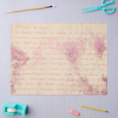 Papier Mousseline Ephemera Pink Paper Series Design 8 (Artisanat)