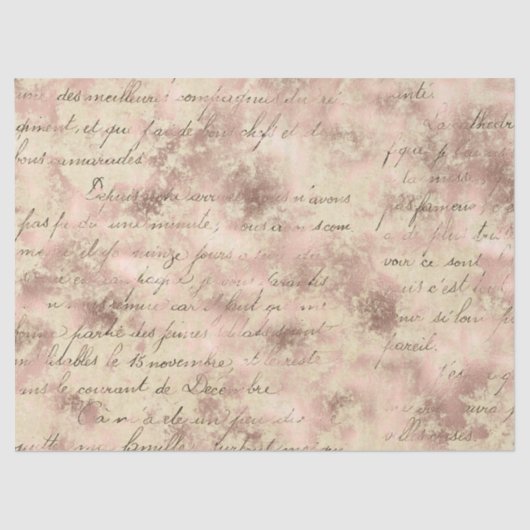 Papier Mousseline Ephemera Rose Gold Paper Series Design 19 (Recto)