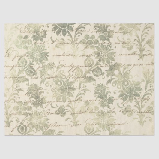 Papier Mousseline Ephemera Sepia Paper Series Design 20 (Recto)