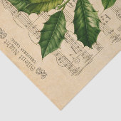 Papier Mousseline Ephemera Silence Nuit Noël Carol Decoupage (Détail)