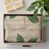 Papier Mousseline Ephemera Silence Nuit Noël Carol Decoupage (Cadeau)