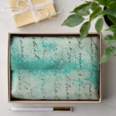 Papier Mousseline Ephemera Turquoise Paper Series Design 18 (Cadeau)