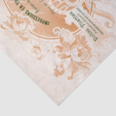 Papier Mousseline Éphémère à fleurs de rose blanche en français (Détail)