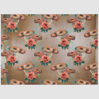 Papier Mousseline Ephémère aux champignons série de conception #6