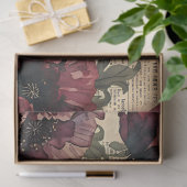 Papier Mousseline Ephémère botanique vintage et gothique (Cadeau)