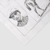 Papier Mousseline Éphémère Cheval Decoupage Ferme Vintage (Détail)