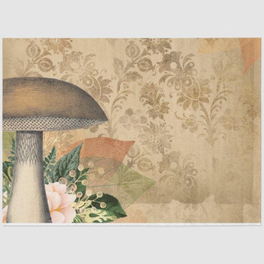 Papier Mousseline Ephémère de champignons série de conception #16 (Recto)