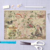 Papier Mousseline Ephémère de champignons vintages série 6 (Artisanat)