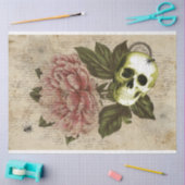 Papier Mousseline Ephémère de crâne rouge Peony (Artisanat)