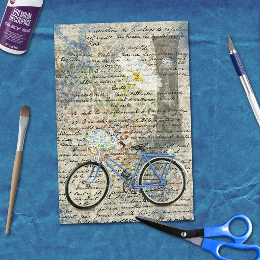 Papier Mousseline Éphémère de découpage de l'horloge à bicyclettes f