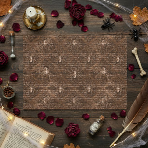 Papier Mousseline Ephémère de découpage vintage Spider Halloween