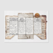 Papier Mousseline Ephémère de document désorganisé + sceau AF4 Décou (Recto)