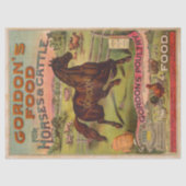 Papier Mousseline Éphémère de la publicité des aliments pour animaux (Recto)