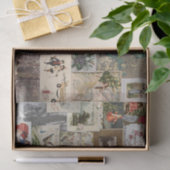 Papier Mousseline Ephémère de Noël antique Collage Découpage (Cadeau)