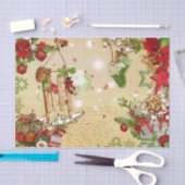 Papier Mousseline Ephémère de Noël Poinsettia Ornement Découpage (Artisanat)