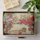 Papier Mousseline Ephémère de Noël Poinsettia Ornement Découpage (Cadeau)