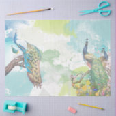 Papier Mousseline Ephémère de paon 1 (Artisanat)