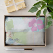 Papier Mousseline Ephémère de paon 4 (Cadeau)