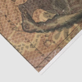 Papier Mousseline Ephémère de rose jaune noire Halloween (Détail)