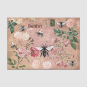 Papier Mousseline Ephémère des abeilles et des Roses