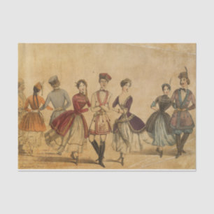 Papier Mousseline Ephémère des danseuses vintages