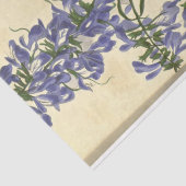 Papier Mousseline Ephémère florale Découpage bleu pourpre (Détail)