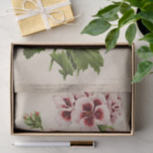 Papier Mousseline Éphémère florale Découpage Bourgogne rose (Cadeau)