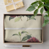 Papier Mousseline Ephémère florale Découpage Bourgogne rose (Cadeau)