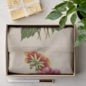 Papier Mousseline Ephémère florale Découpage Fleurs roses (Cadeau)