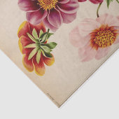 Papier Mousseline Ephémère florale Découpage Fleurs roses (Détail)