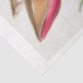 Papier Mousseline Ephémère florale Découpage Magnolia rose Fleurs (Détail)