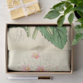 Papier Mousseline Ephémère florale Découpage rose blanc pourpre (Cadeau)