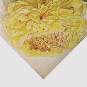 Papier Mousseline Ephémère Florale Découpage Roses Jaunes (Détail)