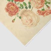 Papier Mousseline Ephémère florale Découpage Roses roses blanches (Détail)