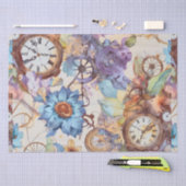 Papier Mousseline Ephémère florale Découpage Steampunk (Artisanat)