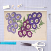 Papier Mousseline Ephémère Florale Découpage Violet Fleurs française (Artisanat)