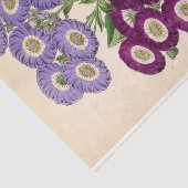 Papier Mousseline Ephémère Florale Découpage Violet Fleurs française (Détail)