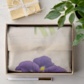 Papier Mousseline Ephémère florale Découpage violet Fleurs française (Cadeau)