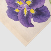 Papier Mousseline Ephémère florale Découpage violet Fleurs française (Détail)