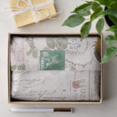 Papier Mousseline Éphémère française Écritures postales Lady Tissue  (Cadeau)