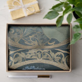 Papier Mousseline Ephémère Inséparable Art Nouveau Blue Hydrangea (Cadeau)