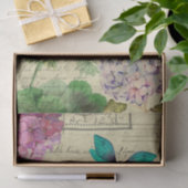 Papier Mousseline Ephémère papillon floral de printemps (Cadeau)