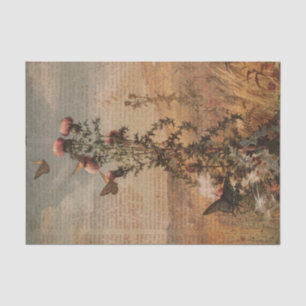 Papier Mousseline Ephémère papillon vintage