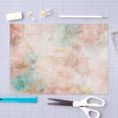 Papier Mousseline Ephémère rose et Turquoise (Artisanat)