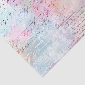 Papier Mousseline Ephémère rose et Turquoise (Détail)