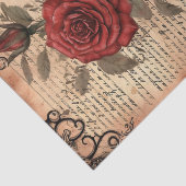 Papier Mousseline Ephémère rouge (Détail)