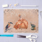 Papier Mousseline Ephémère royale du XVIIIe siècle Paris (Artisanat)