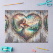 Papier Mousseline Ephémère rustique Jouer Violon Découpage (Artisanat)